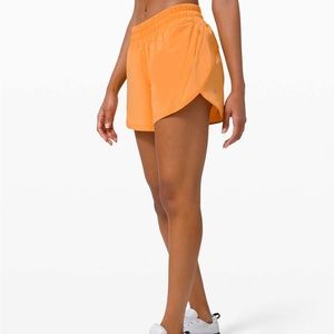 Lululemon High-Rise Track That Short in Monarch Orange 6